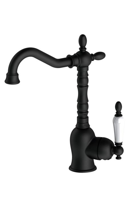 GPD Tek Gövde Lavabo Bataryası Retro Siyah Mtl180-s