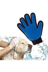İNCİ COLLECTİON Mavi Kedi Köpek Tüy Toplayıcı Masaj Yapıcı Tarama Eldiveni Tarak Eldiven