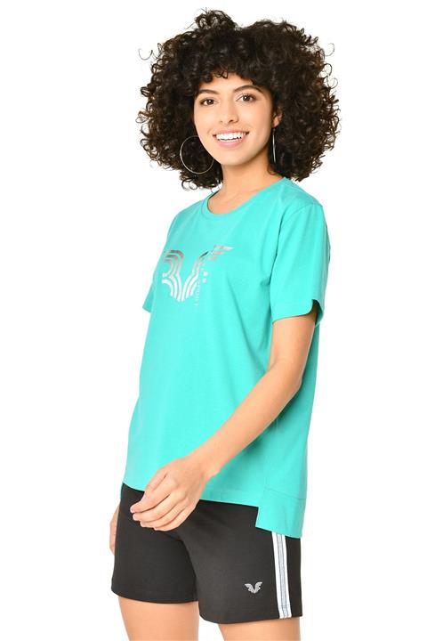 bilcee Kadın Yeşil T-shirt 8623