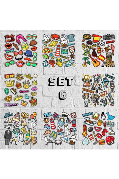 Ünsal Desing Laptop Ajanda Tablet  Valiz  Sticker Seti 6