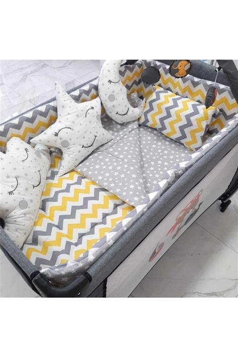 uykucubebe Sarı Beşik Uyku Seti 10 Parça 70x120