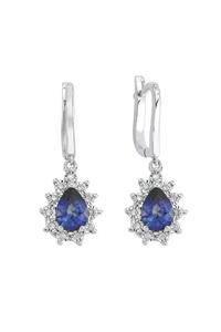 Yakup Sevim Kuyumculuk 1.04 Ct Pırlanta Damla Safir Küpe