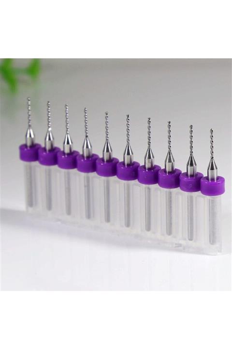 Profisher Tungsten Karbür Uçlu Freze Pcb Mikro/mini Matkap Uç 0,9mm X 10 Lu Set