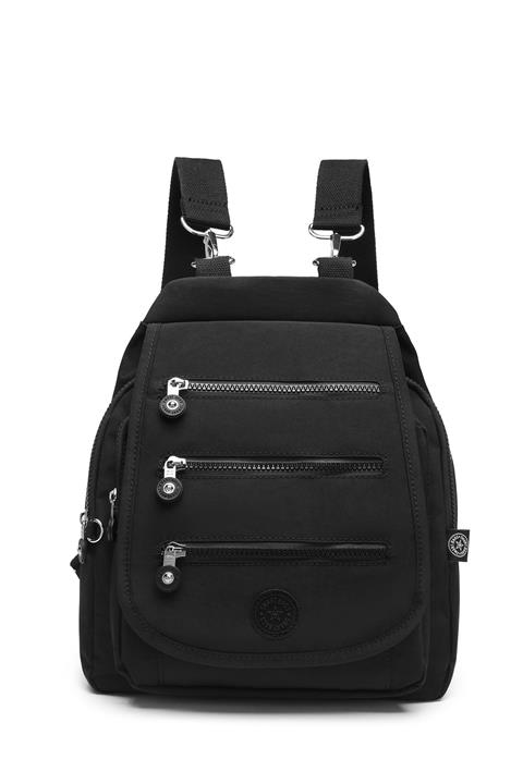 SMART BAGS Kadın Siyah Krinkıl Kumaş Kol ve Sırt Çantası 1169