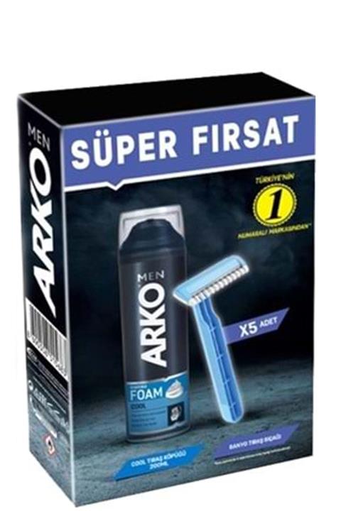 Arko Nem Men T1 Banyo 5'lı+200 Ml Köpük Cool