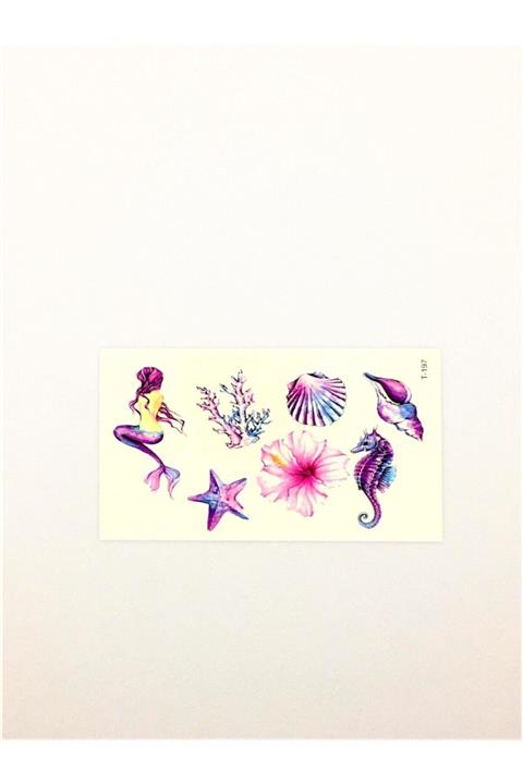 Bevade Butik Geçici Deniz Kabuklu Dövme