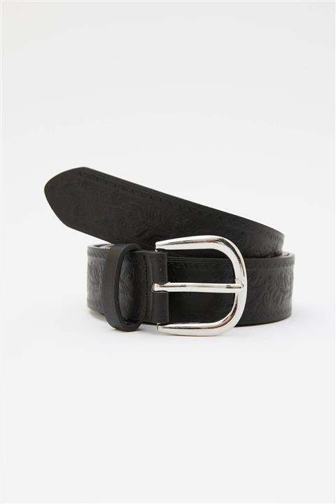 Pull & Bear Kabartmalı Suni Deri Kemer