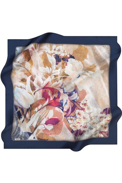 Aker 8285701-321 Kadın Ipek Krep Saten Eşarp 90x90