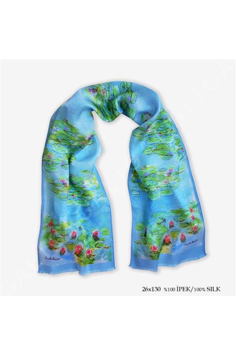 Galiga Ipek Fular Monet Lilies 130