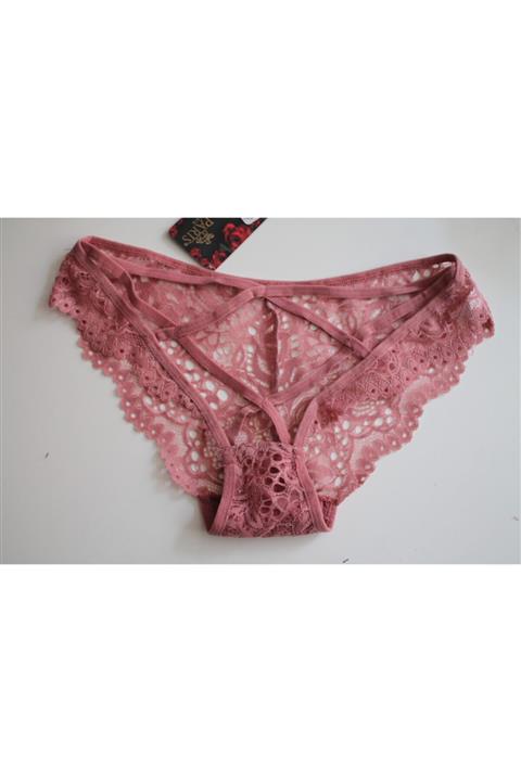 Helena Paris Dantel Ve İp Detaylı Kadın Slip