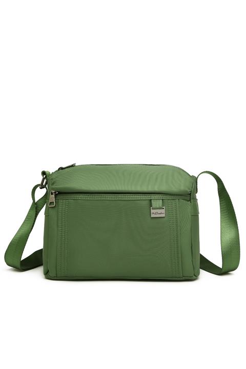 Barcelona Saten Kumaş Çapraz Çanta Yeşil