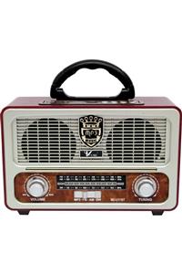 E TicaShop Nostalji Radyo Yeni Nesil Vlike M-u111bt Bluetooth+fm Radyo+usb+sd Kart Gümüş