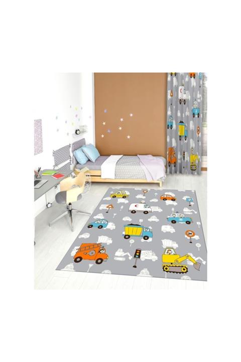 Jungle Arabalı Çocuk Halısı 100x150