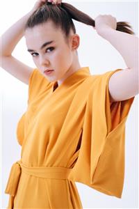 Y.ALTINEL Kadın Sarı Kimono