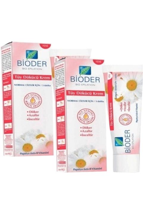 Bioder Normal Ciltler Tüy Dökücü Krem 100 ml 2 Adet