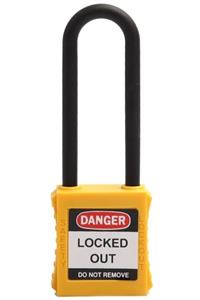 Locksan 76mm Plastik Çene Emniyet Asma Kilit - Sarı