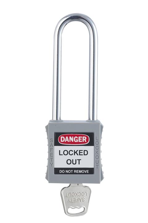 Locksan 76mm Plastik Çene Emniyet Asma Kilit - Beyaz