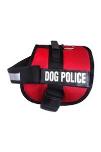 Easy Pet Dog Police Büyük Irk Köpek Göğüs Tasması Bordo