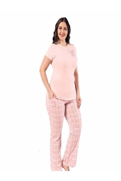 AYDOĞAN HOMEWEAR Kadın Battal Beden Pijama Takımı