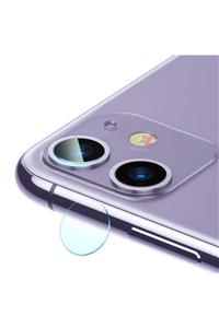 Apple Iphone 11 Uyumlu Soft Kamera Lens Koruyucu Camı + Popsocket