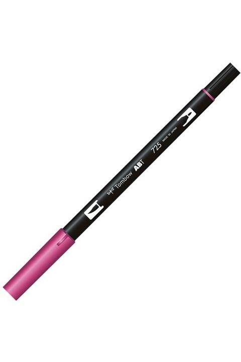 Tombow Marka: Dual Brush Pen Fırça Uçlu Koyu Pembe Keçeli Kalem T-725 Kategori: Kuru Boya Kalemi