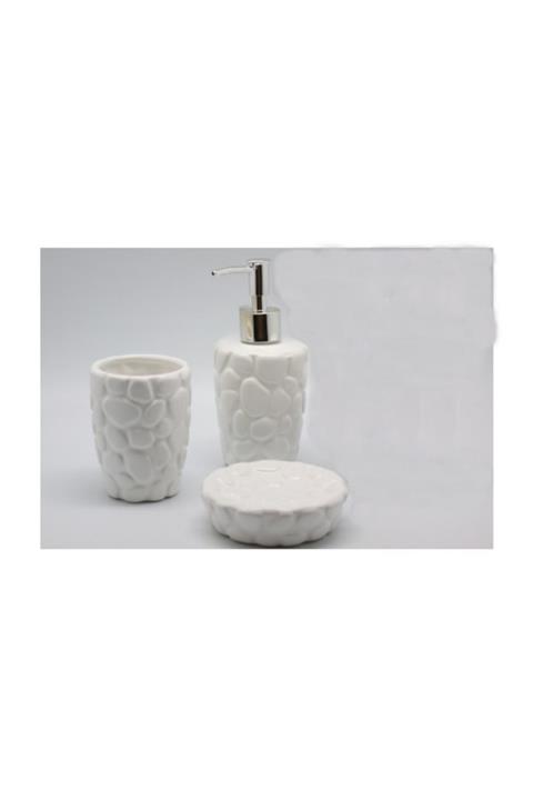 ÜnEv 3'lü Seramik Banyo Seti