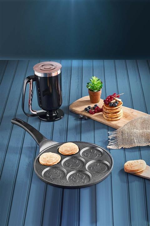 BKM Dizayn Döküm Granit Emojili Pankek Tavası