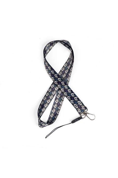 Mimosa El Ve Göz Desenli Yaka Kartı Ipi