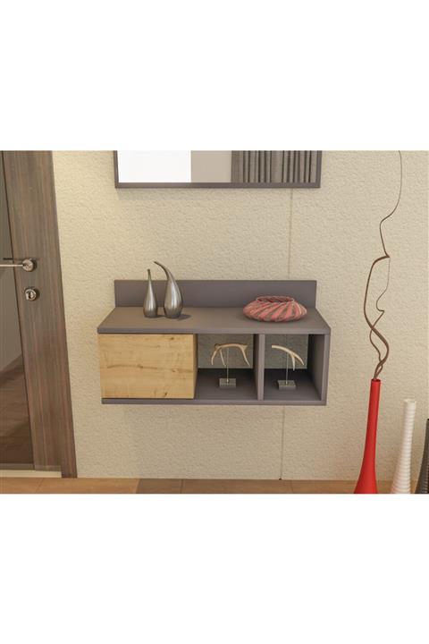 cantek Yaris Dresuar Antrasit-safir Meşe