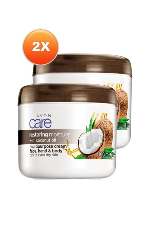 AVON Care Hindistan Cevizi Yağı İçeren Çok Amaçlı Krem 400 ml İkili Set