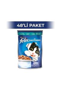 FELIX Ton Balıklı Kedi Yaş Maması 100 Gr 48 Adet