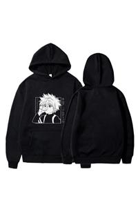 Ars Unisex Anime Hunter X Hunter : Killua Oversize Siyah Sweatshirt