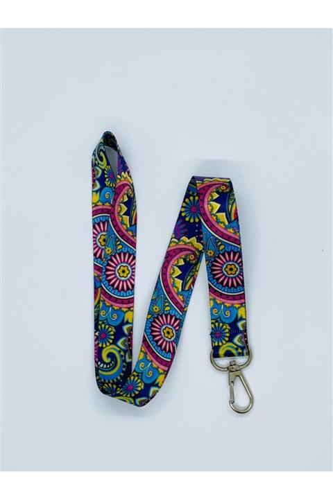 Sağlıkçı Shopping Vektörel Renk Temalı Boyun Ipi