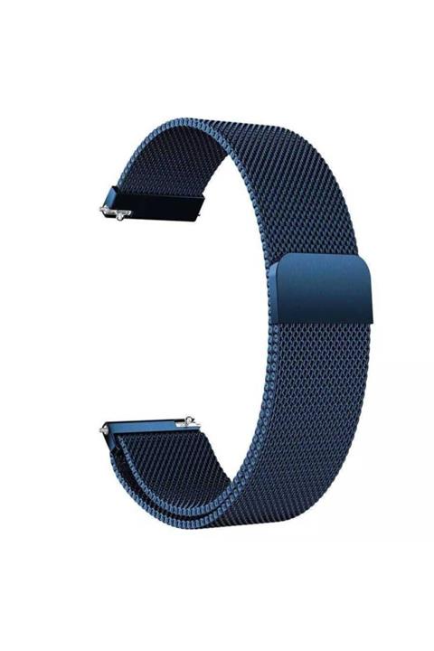 Samsung Galaxy Watch 46mm (22mm) Krd-12 Akıllı Saat Kordonu Metal Örgü Hasır Kordon Kayış Bileklik