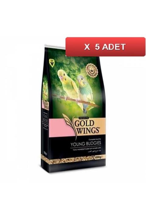 Gold Wings Premium Yavru Muhabbet Kuşu Yemi 1 Kg (5 Paket)