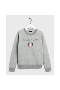 Gant Kadın Gri Bisiklet Yaka Sweatshirt