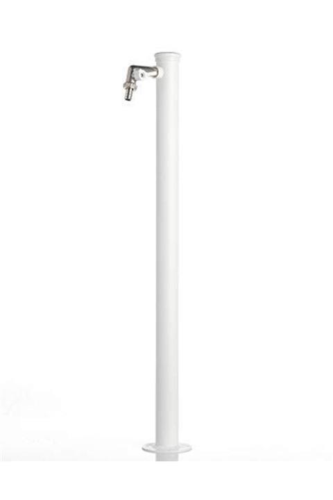 Via Gardenia Silindirik Bahçe Çeşmesi, Beyaz, H:86cm