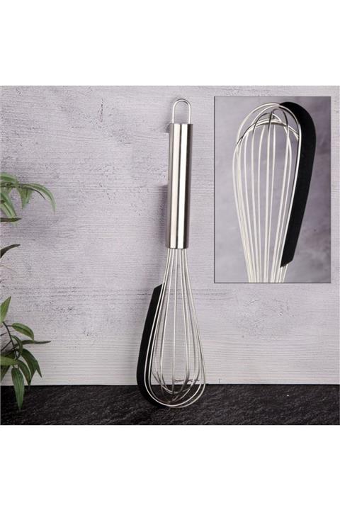 Tohana Thn-75014 Silikon Sıyırma Aparatlı Çelik Çırpıcı