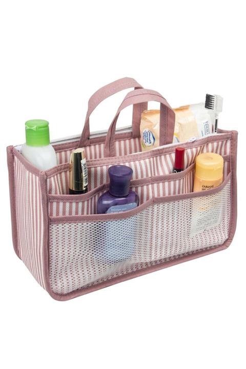 HOMELİFE EV TEKSTİL 10 Bölmeli Makyaj Çantası