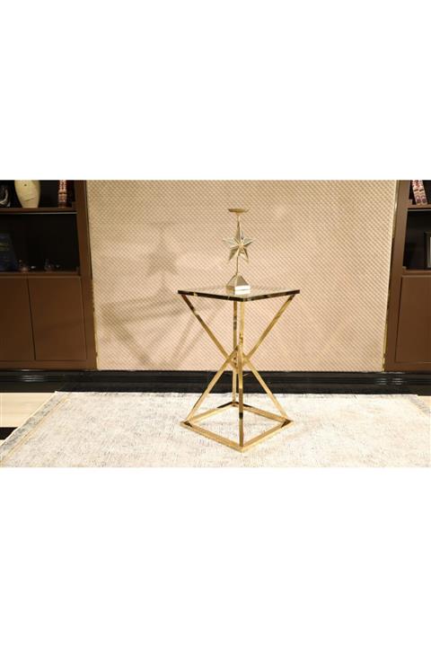 RESTORE Vegas Yan Sehpa Paslanmaz Çelik Gold