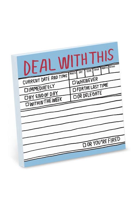 Knock Knock Yapışkan Not: Hallet Bunları El Yazılı