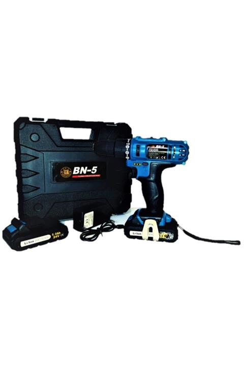 BN5 Banco Bn-5 24 V 5 Ah (darbeli)hd Li-on Lityum Çift Akülü Şarjlı Matkap