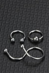 depozoom Cerrahi Çelik Kıkırdak Tragus Helix Uyumlu Halka Ve Spiral Set Piercing 10 Mm