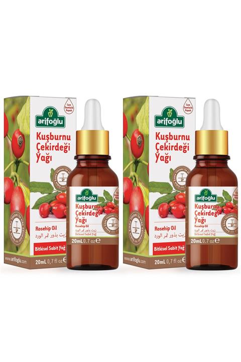 Arifoğlu Kuşburnu Çekirdeği Yağı 20ml 2 Li Set