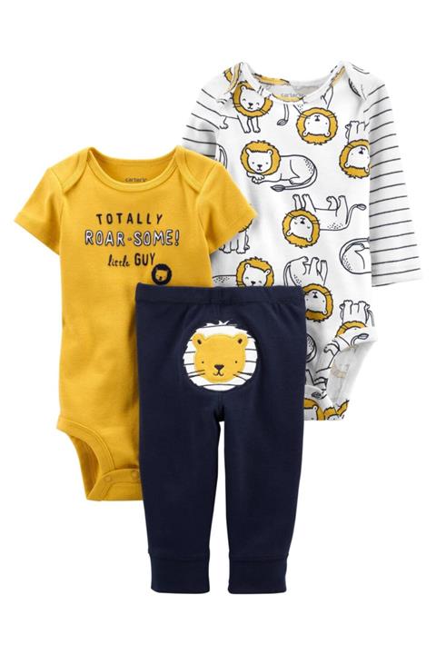 Carter's Aslan Desenli Erkek Bebek 3'lü Set