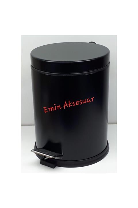 Banyo Monza Siyah Pedallı Çöp Kovası 3 Litre