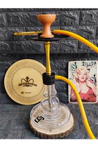 Meftun Hookah Puff Nargile Takımı Sarı