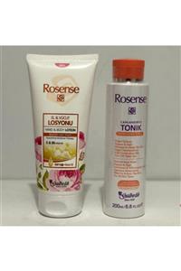 Rosense El Ve Vücut Losyonu 200 ml  Canlandırıcı Tonik 200 ml Hediye