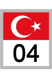 Apex 04 Ağrı Türk Bayrağı Ve Plaka Kodu Ön Cam Sticker Yapıştırma