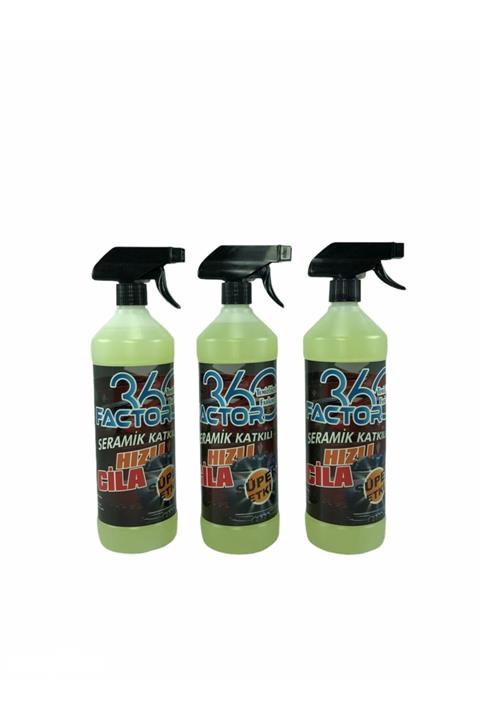 Factor360 Seramik Katkılı Hızlı Ve Pratik Cila 3 Adet (3 Lt)